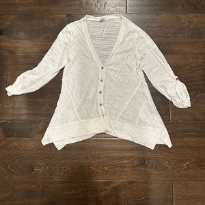 Gently worn Splendid women’s white cardigan, size S
